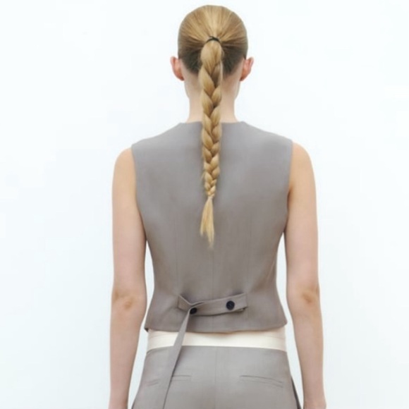 Zara ASYMMETRIC DOUBLE BREASTED VEST LIMITED EDITION size XXL - Picture 4 of 11